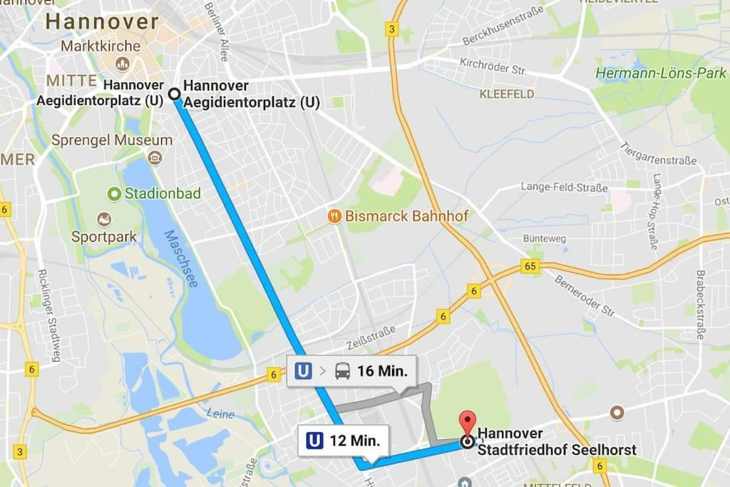 Privatzimmer An Der Messe Hannover Eksteriør billede